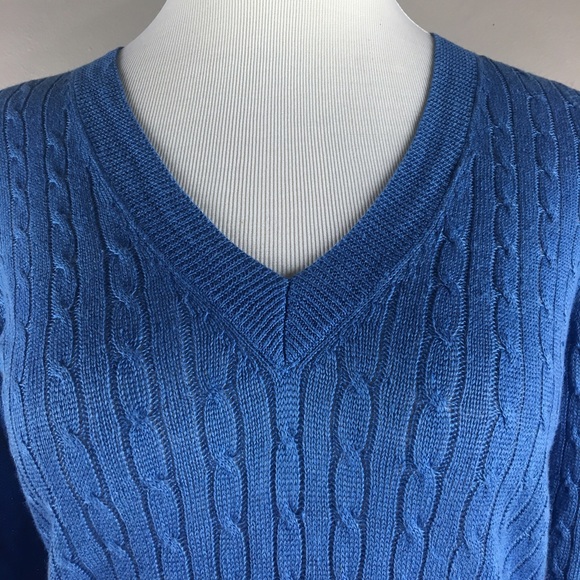 Auth. J. Crew 100% Linen Cable Knit Light Sweater - Picture 2 of 5